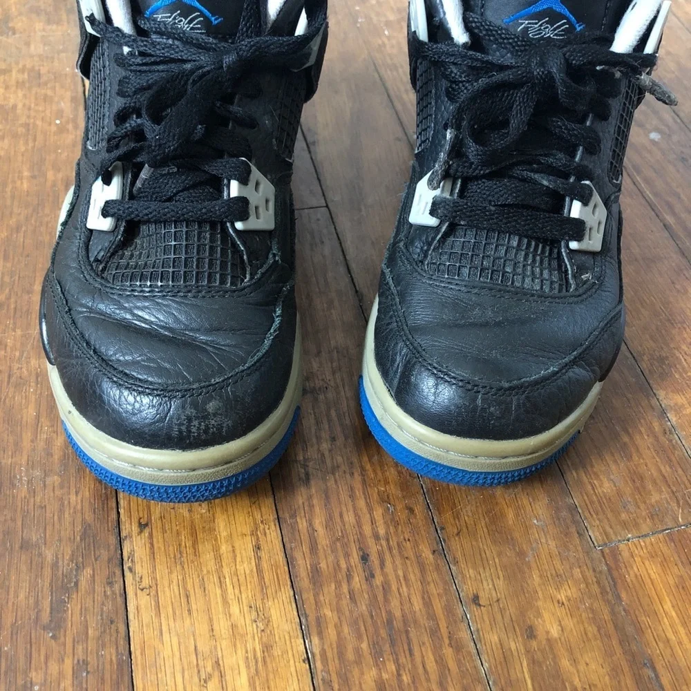 Nike Air Jordan Flight High Top Yout 4Y Blue Black